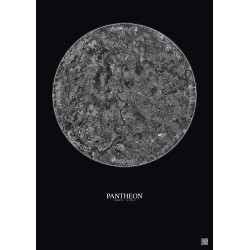 Affiche Pantheon – Poster vue satellite 10km N&B | Gravura – Fond foncé