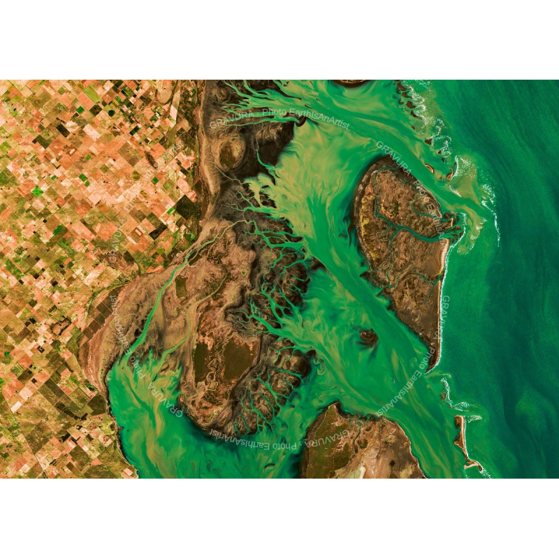 Argentine — Poster Satellitaire Premium · Gravura