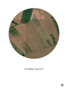 Affiche Sacred Valley – Poster vue satellite 0.1km Couleur | Gravura – Fond clair
