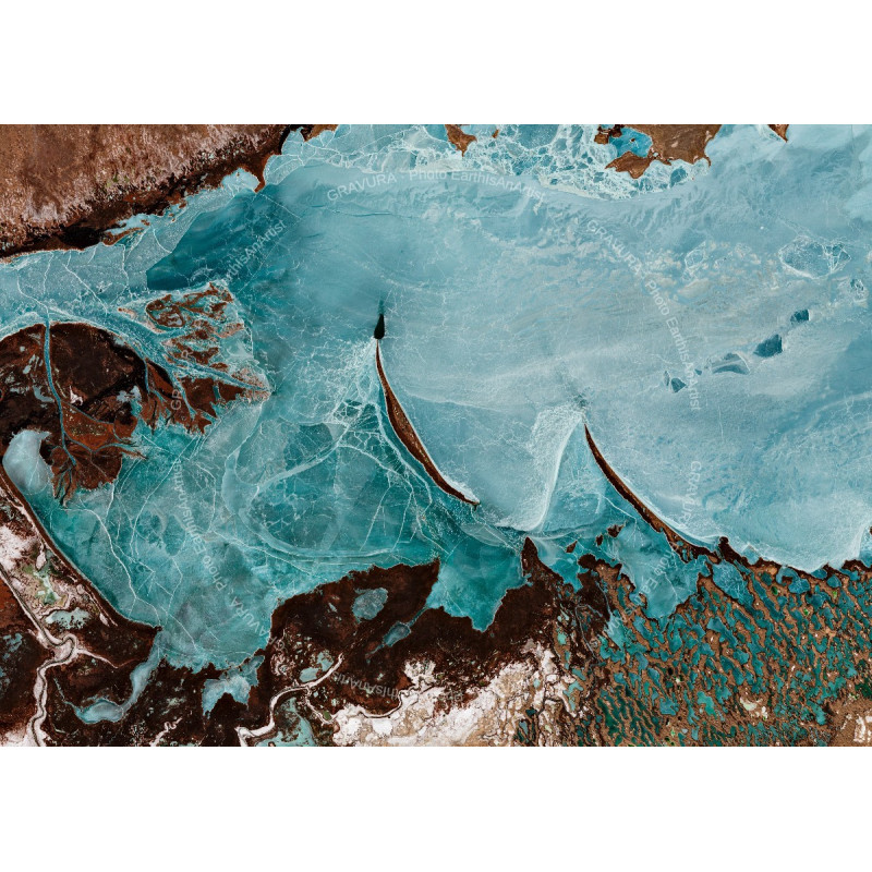Lac Balkach — Poster Satellitaire · Gravura