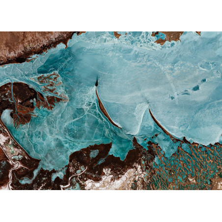 Lac Balkach — Poster Satellitaire · Gravura