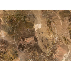 Bassin du Tanezrouft — Poster Satellitaire · Gravura