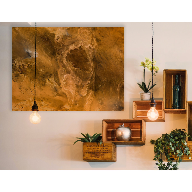 Bassin du Tanezrouft — Poster Satellitaire · Gravura