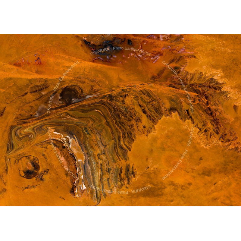 Le Sahara — Poster Satellitaire Premium · Gravura