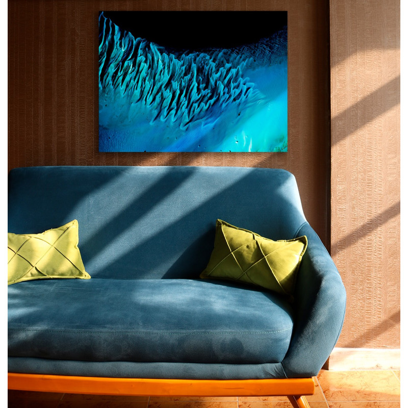 Les Bahamas — Poster Satellitaire Premium · Gravura