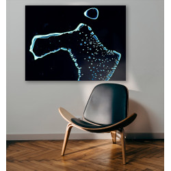Les Maldives — Poster Satellitaire · Gravura 2
