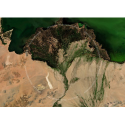 Mongolie — Poster Satellitaire · Gravura
