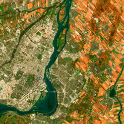 Montréal — Poster Satellite · Gravura 2