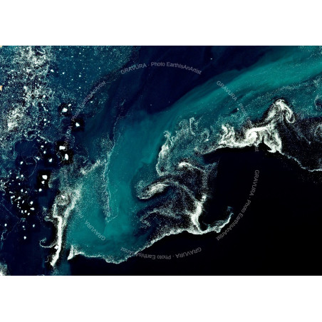Vague de Glace — Poster Satellitaire · Gravura