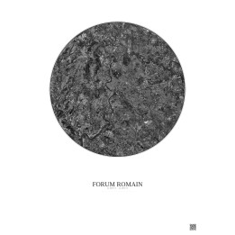 Forum Romain Satellite View Poster 10km B&W | Gravura – Light background