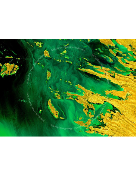 Australie — Poster Satellitaire Premium · Gravura