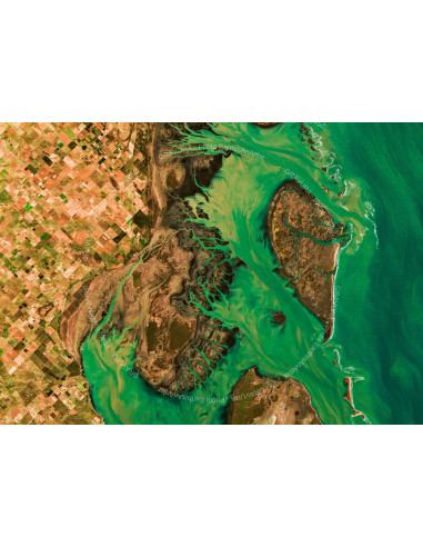 Argentine — Poster Satellitaire Premium · Gravura