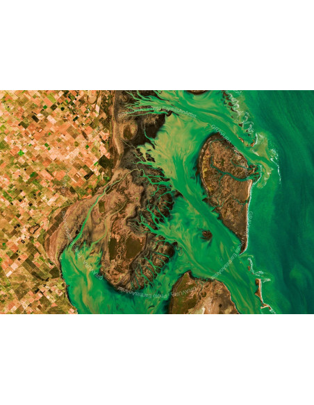 Argentine — Poster Satellitaire Premium · Gravura