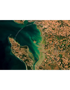 Île d'Aix — Poster Satellitaire · Gravura