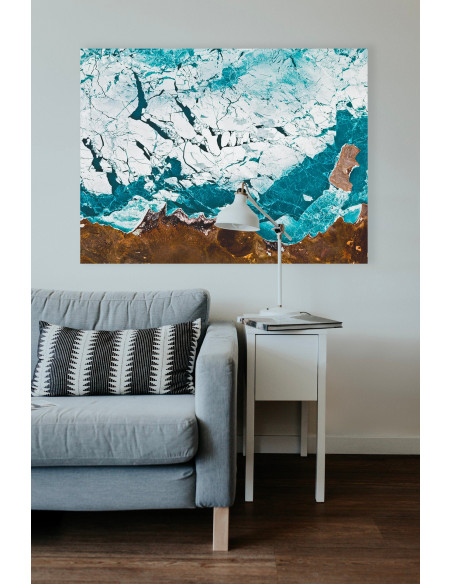 Kazakhstan — Satellite Photography Poster · Gravura