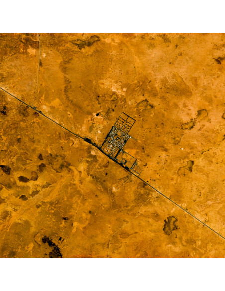 Iraq — Satellite Photography Poster · Gravura