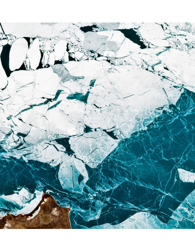 Kazakhstan — Satellite Photography Poster · Gravura