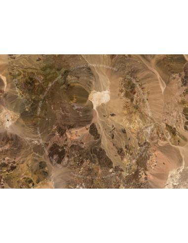 Bassin du Tanezrouft — Poster Satellitaire · Gravura