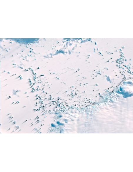 Le Continent Blanc — Poster Satellitaire · Gravura