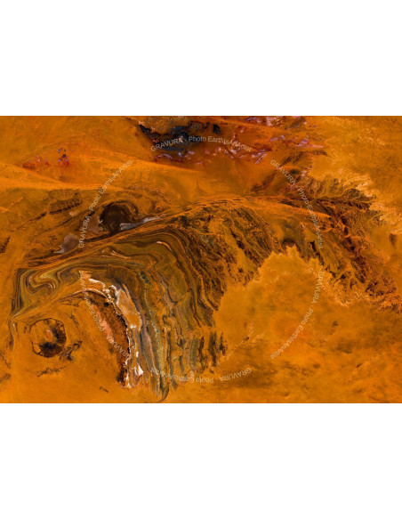 Le Sahara — Poster Satellitaire Premium · Gravura