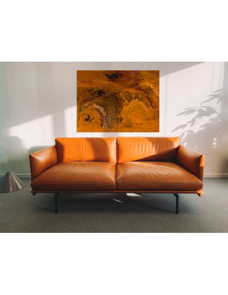 Le Sahara — Poster Satellitaire Premium · Gravura