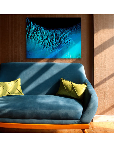 Les Bahamas — Poster Satellitaire Premium · Gravura