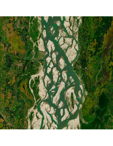 LINZHI-2 — Satellite Photography Poster · Gravura