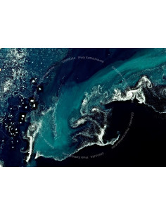 Ice Wave — Satellite Photography Poster · Gravura