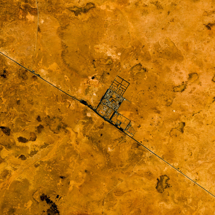 Iraq — Satellite Photography Poster · Gravura