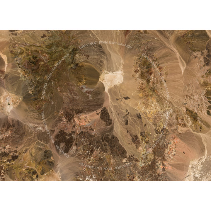 Tanezrouft Basin — Satellite Photography Poster · Gravura
