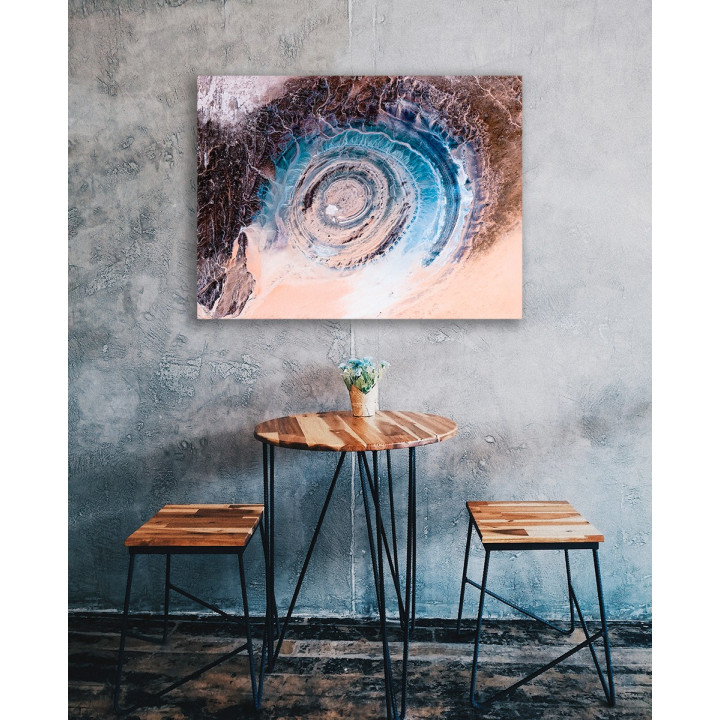 Eye of Africa — Satellite Photography Poster · Gravura