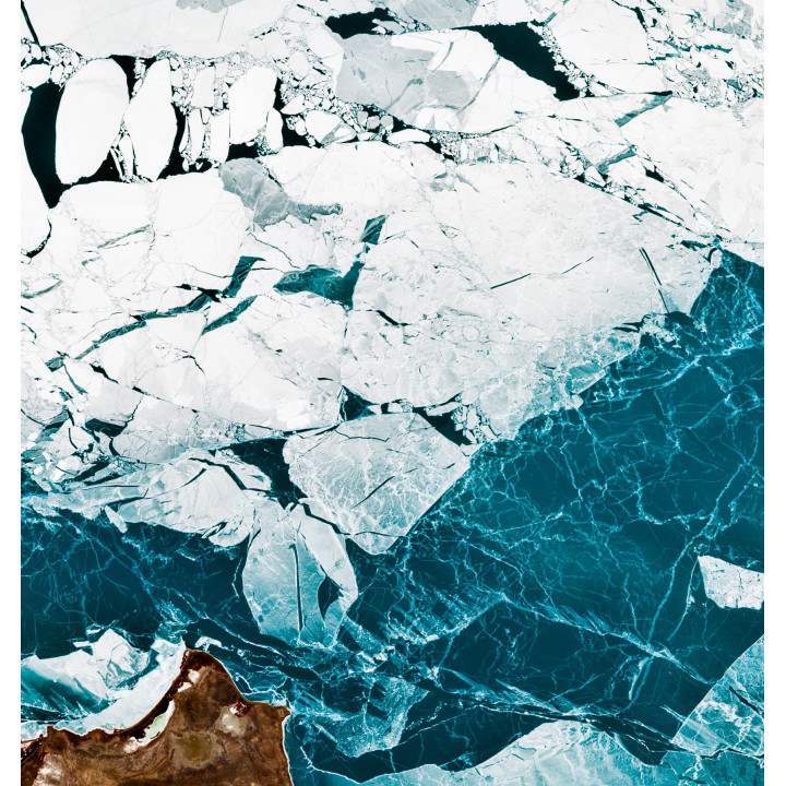 Kazakhstan — Satellite Photography Poster · Gravura