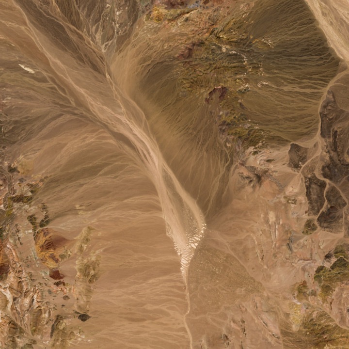 Tanezrouft Basin — Satellite Photography Poster · Gravura