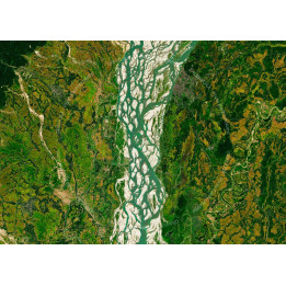 LINZHI-2 — Satellite Photography Poster · Gravura