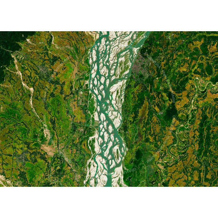 LINZHI-2 — Satellite Photography Poster · Gravura