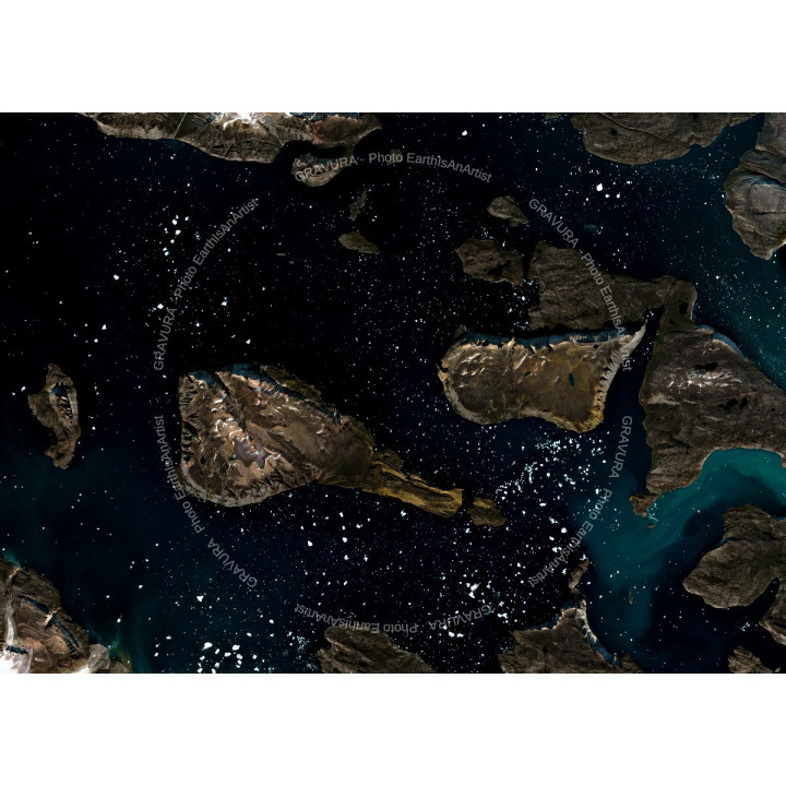 STARWARS — Satellite Photography Poster · Gravura