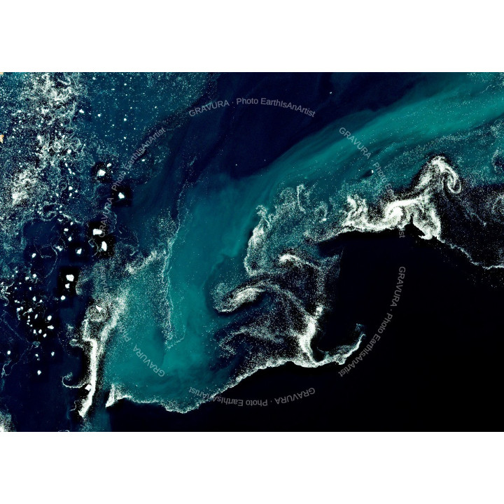 Ice Wave — Satellite Photography Poster · Gravura