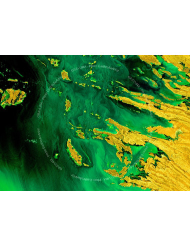 Australie — Poster Satellitaire Premium · Gravura