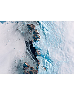 Ice Duel — Satellite Photography Poster · Gravura