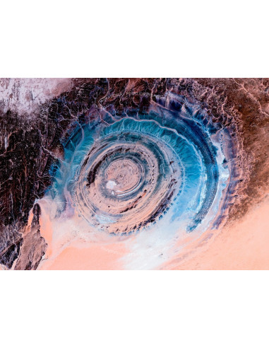 Eye of Africa — Satellite Photography Poster · Gravura