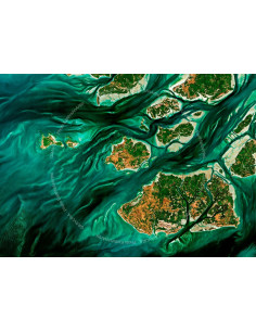 Guinea-Bissau Islands — Satellite Poster · Gravura