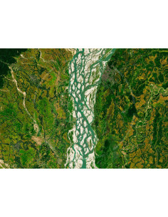 LINZHI-2 — Satellite Photography Poster · Gravura