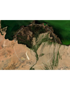 Mongolie — Poster Satellitaire · Gravura