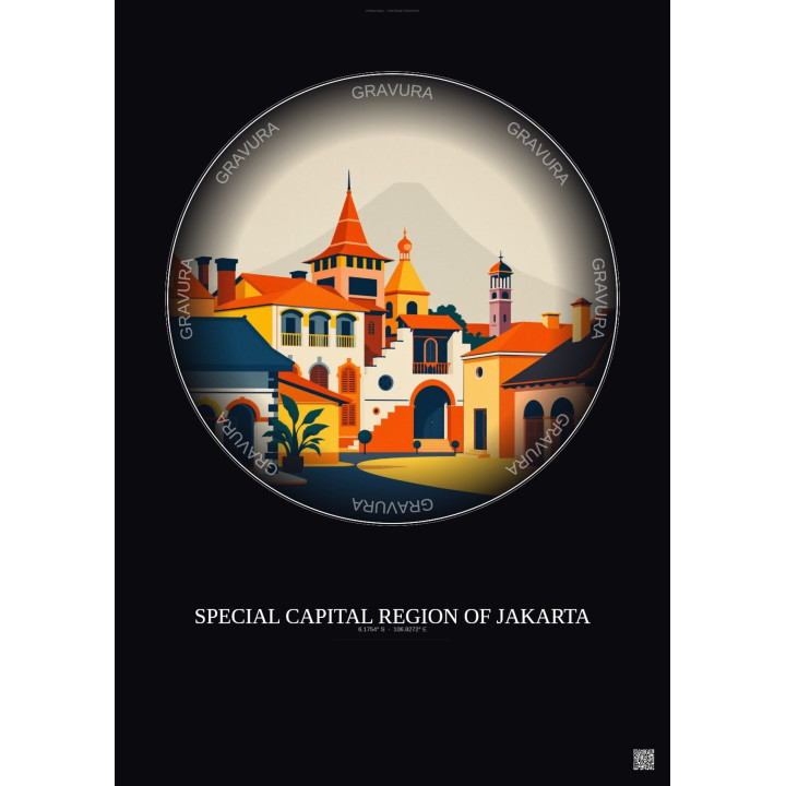 Special Capital Region Of Jakarta Vintage Travel Poster – Histor
